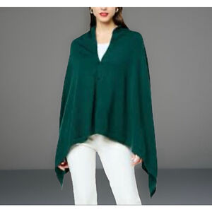NWT Iman Global Chic Collection Forest Green Shawl/Wrap